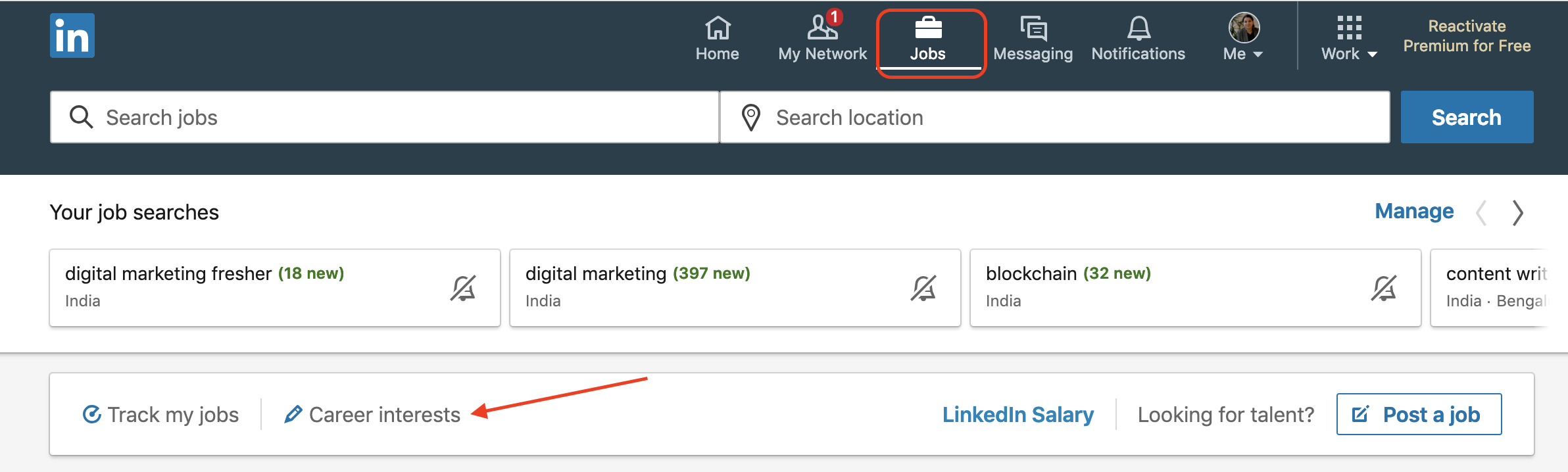 linkedincareerinterest